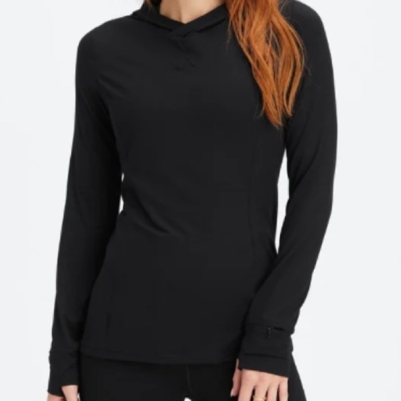 Fabletics Tops - Fabletics Phoenix Run Hoodie Size Small Black Back Zipper Pouch Athletic C18